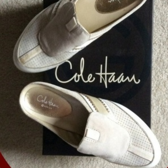 Cole Haan Shoes - Cole Haan Nike Air soles ivory mules ☆HOST PICK☆